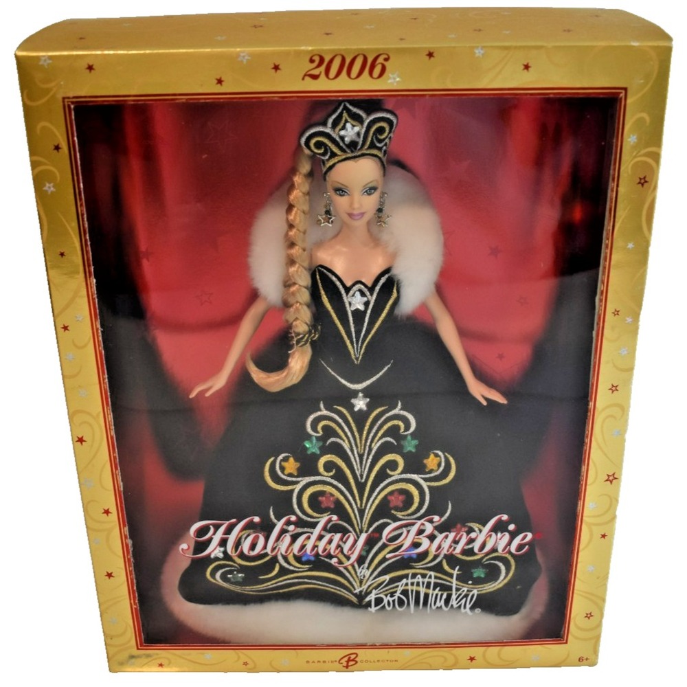 Mattel 2006 Holiday Barbie Doll by Bob Mackie J0949 Blonde Collector Edition